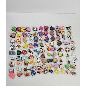 99 off brand Jibbitz Charm Lot Mixed Cute Food Animals Gaming Random Shoe Charms